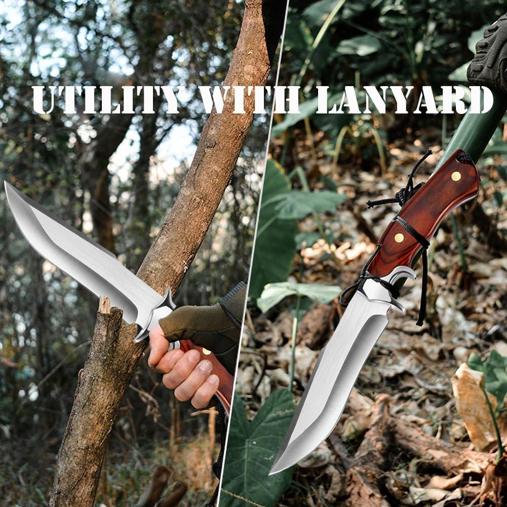 Cuchillo Fijo Astylway de Acero D2 27 cm con Funda de Cuero