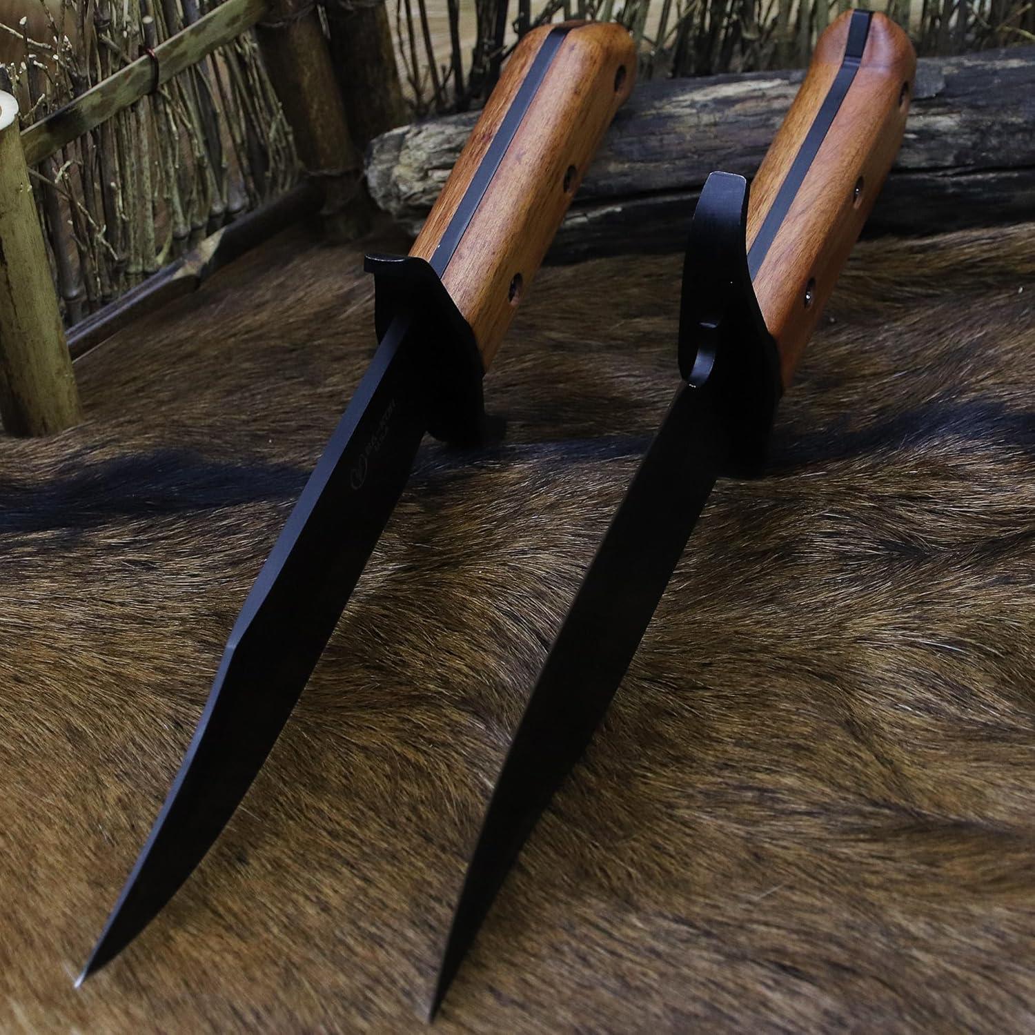 Cuchillo Bowie BA-KOR 33cm Acero 9CR18MOV + Funda y Encendedor