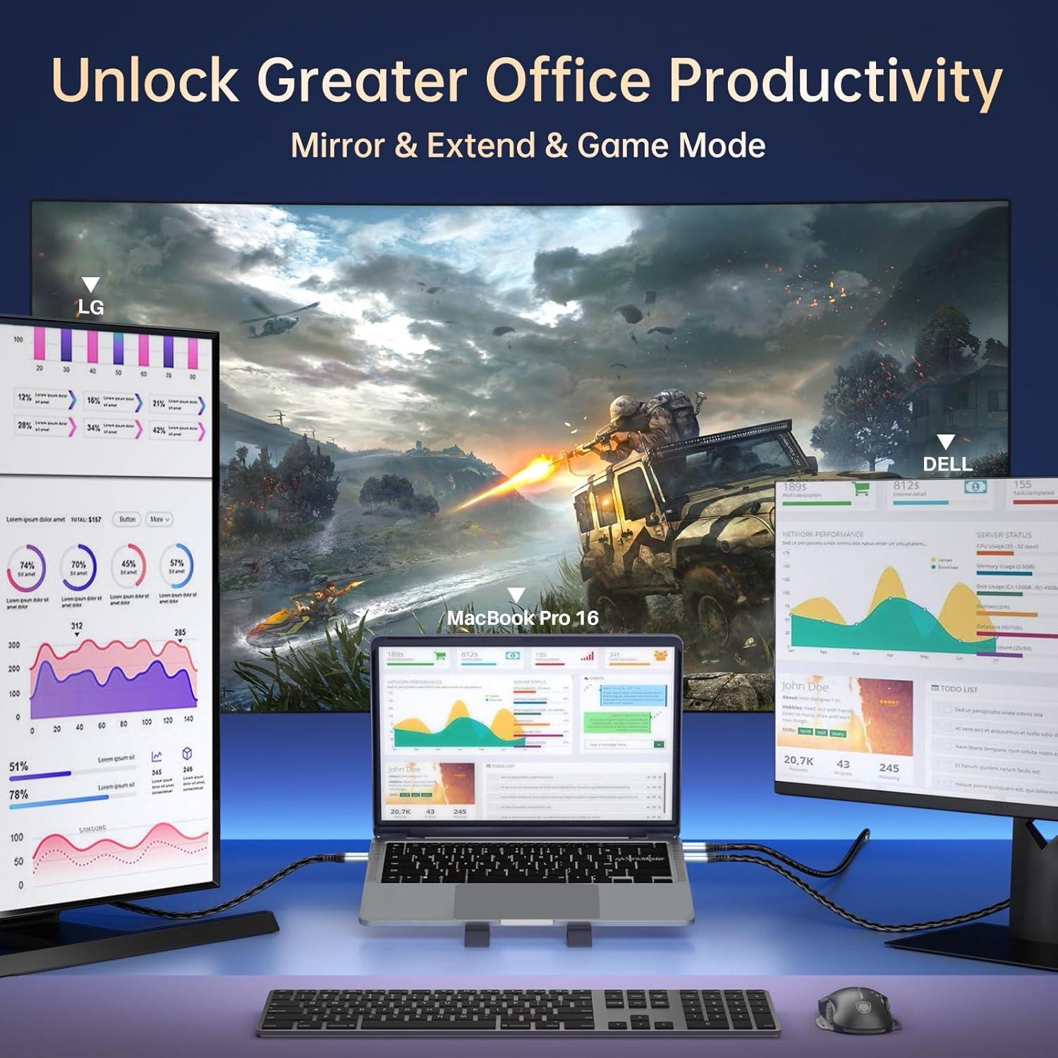 Cable USB C a USB C 1m 20Gbps 4K 100W Carga Rápida