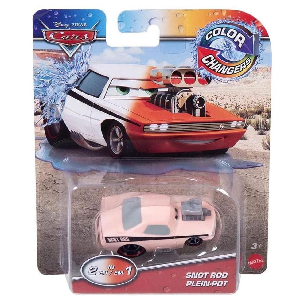 Coche Cambiador de Color Disney Cars Snot Rod 1:55