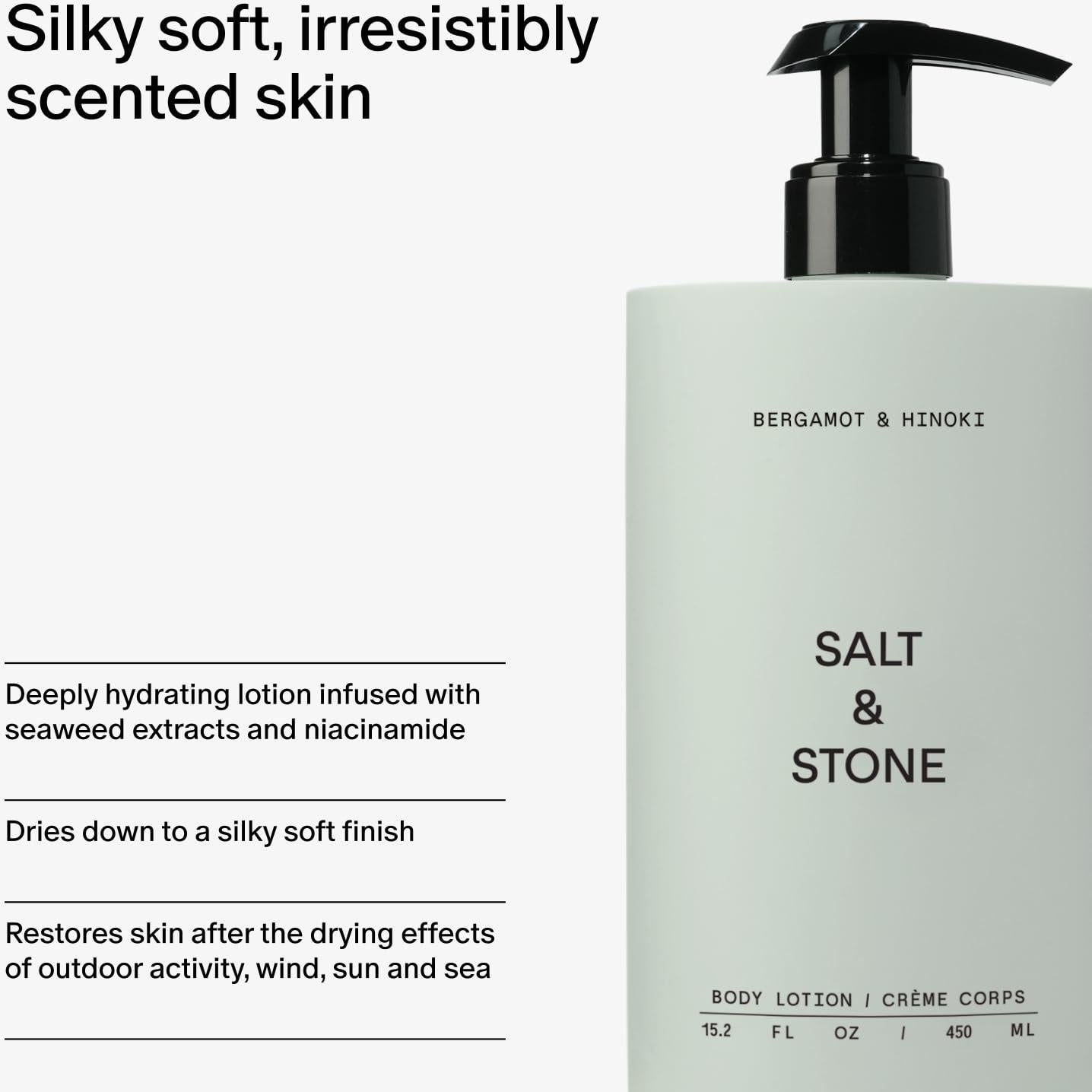 Loción Corporal Salt & Stone 450 ml Bergamota y Hinoki