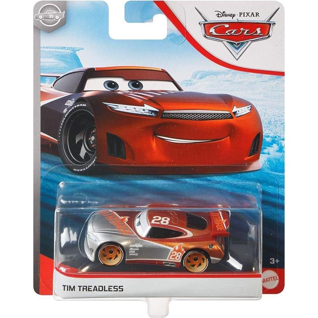 Vehículo a Escala 1:55 Disney Cars Mattel Tim Treadless