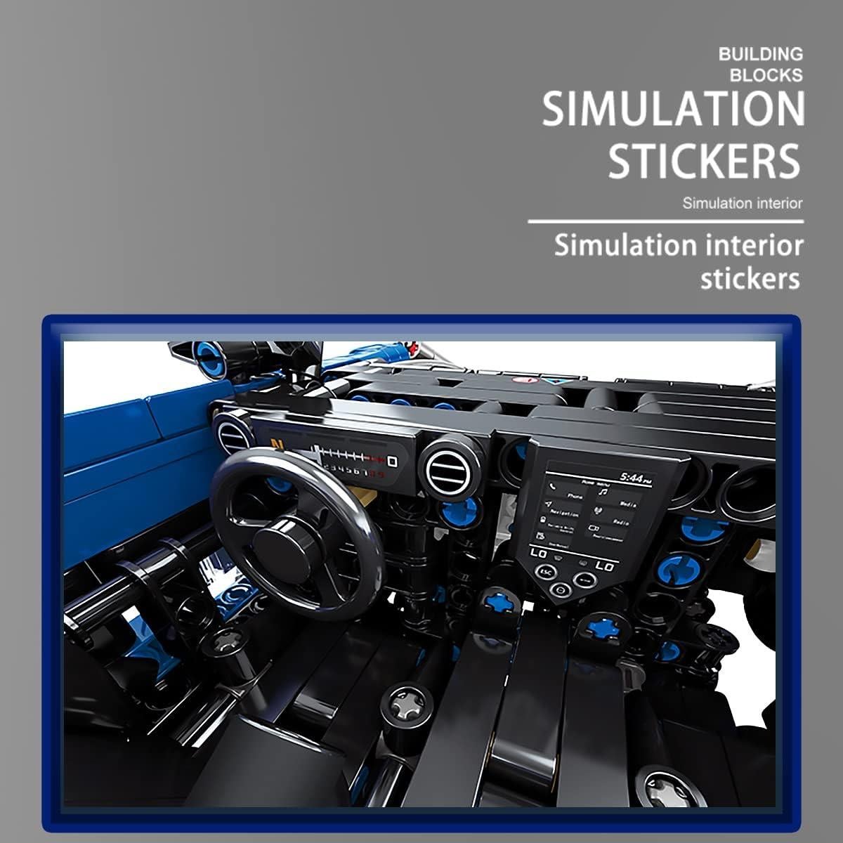 Veottye GTRS Super Sports Car 1:14 - 1404 Piezas Construcción