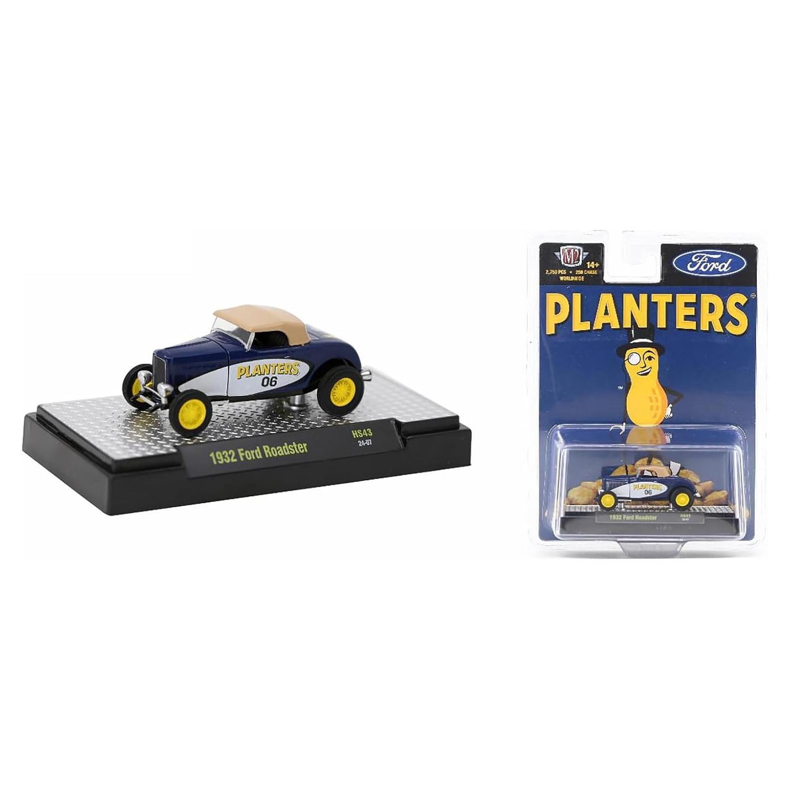 Coche Diecast 1932 Roadster M2 Azul y Blanco 1:64 Ed. Limitada