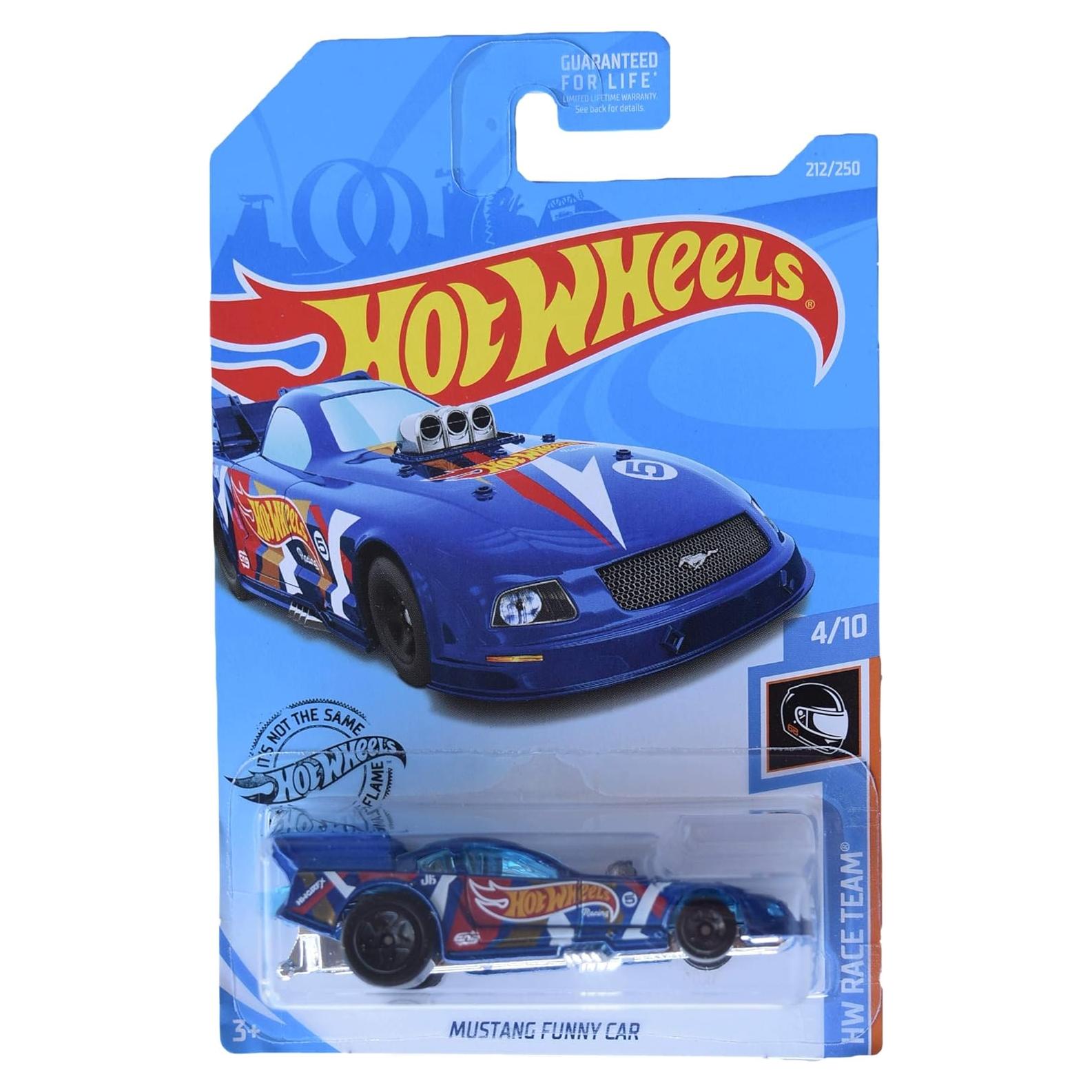 Hot Wheels Mustang Funny Car 1:64 Azul Coleccionable