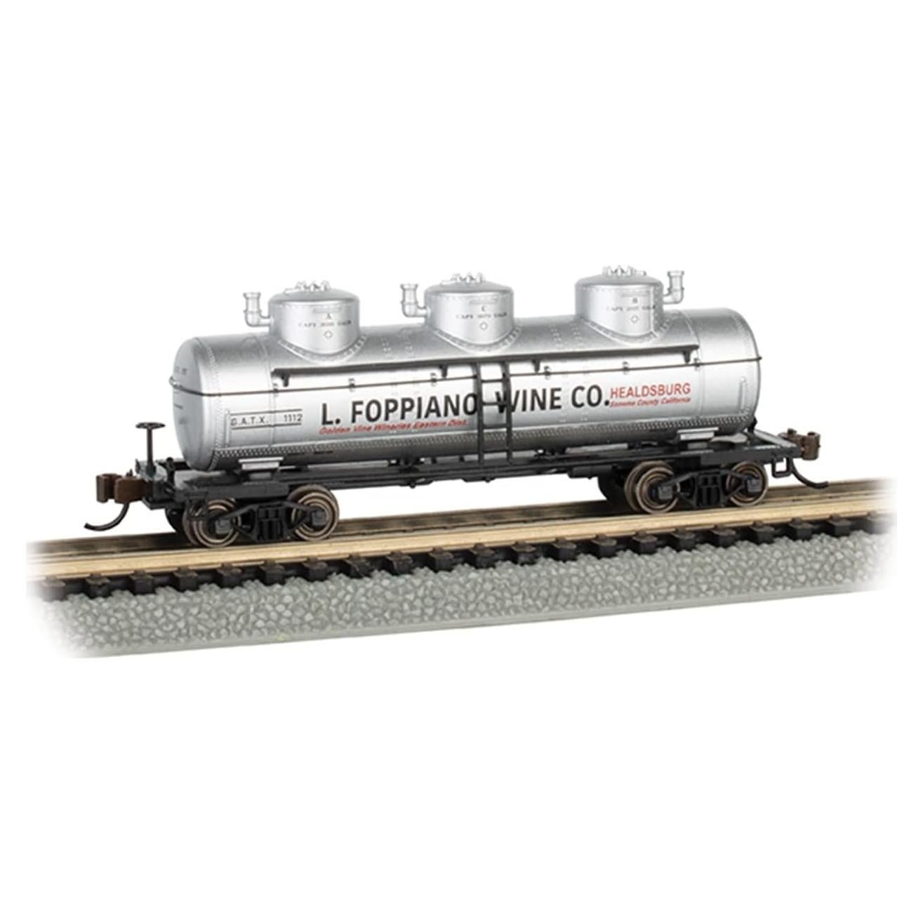 Carro Tanque de Tres Domos Bachmann 40' L. FOPPIANO Escala HO