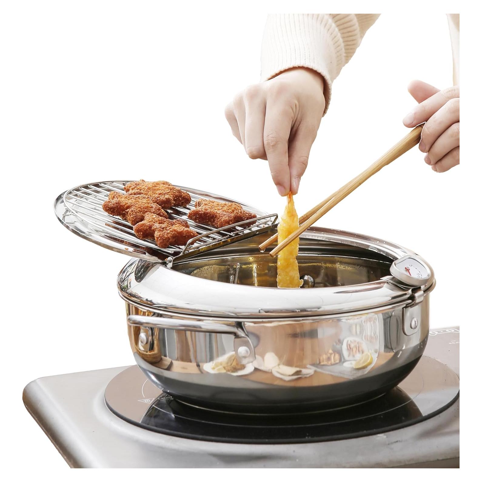 Olla de Freír Profunda Saltlas 4.2L Acero Inoxidable