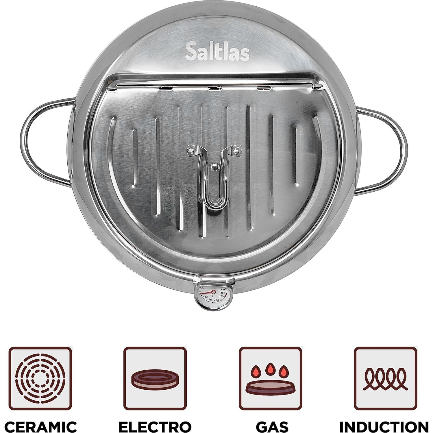 Olla de Freír Profunda Saltlas 4.2L Acero Inoxidable