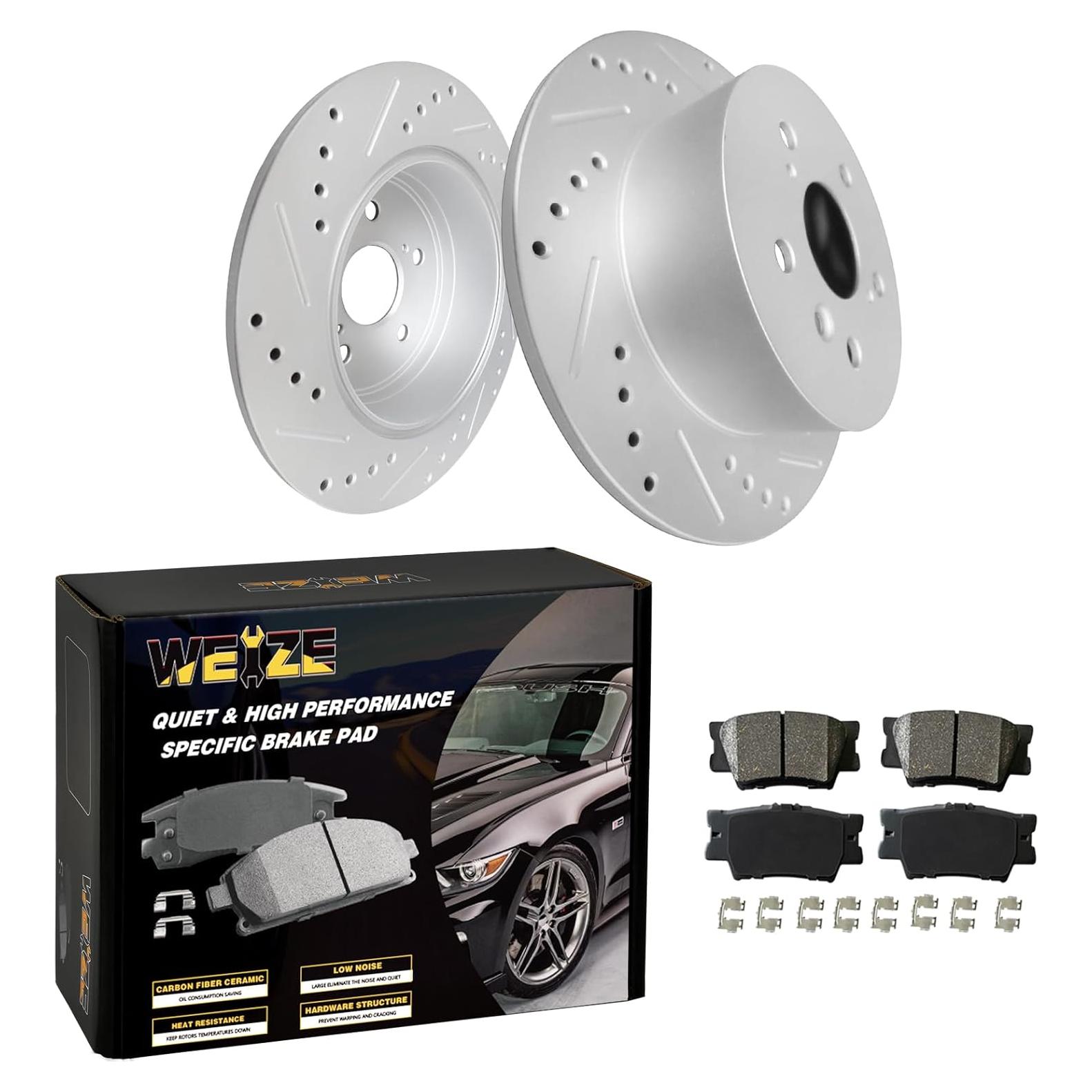 Kits de Freno WEIZE Pastillas y Rotores Cerámicos Toyota Camry 2012-2017
