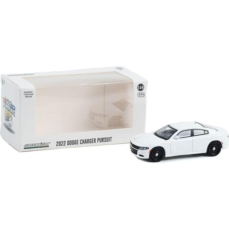 Dodge Charger Pursuit 2022 Blanco Diecast 1:64 Greenlight
