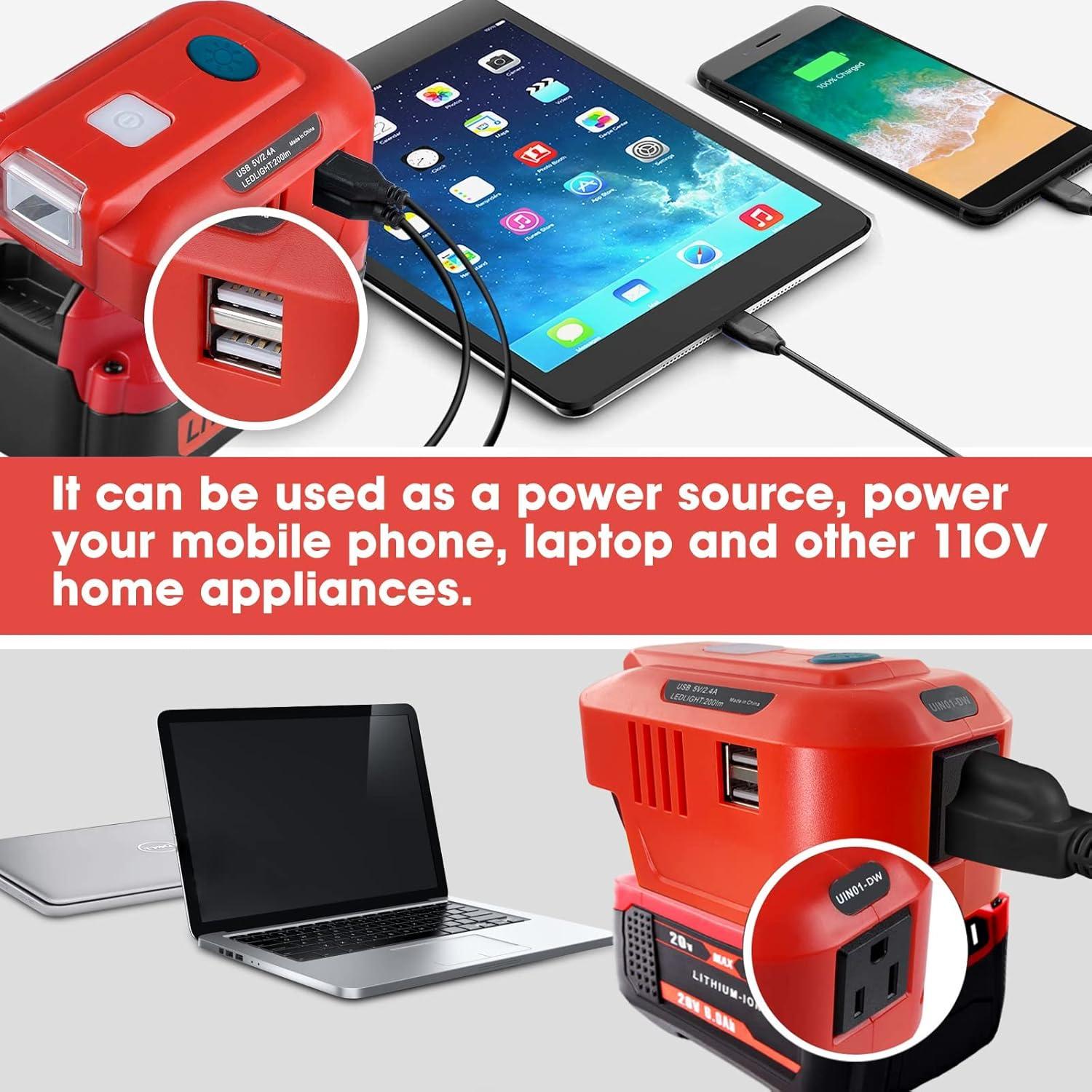 Inversor de Potencia Portátil BTRUI 150W para Batería Craftsman 20V