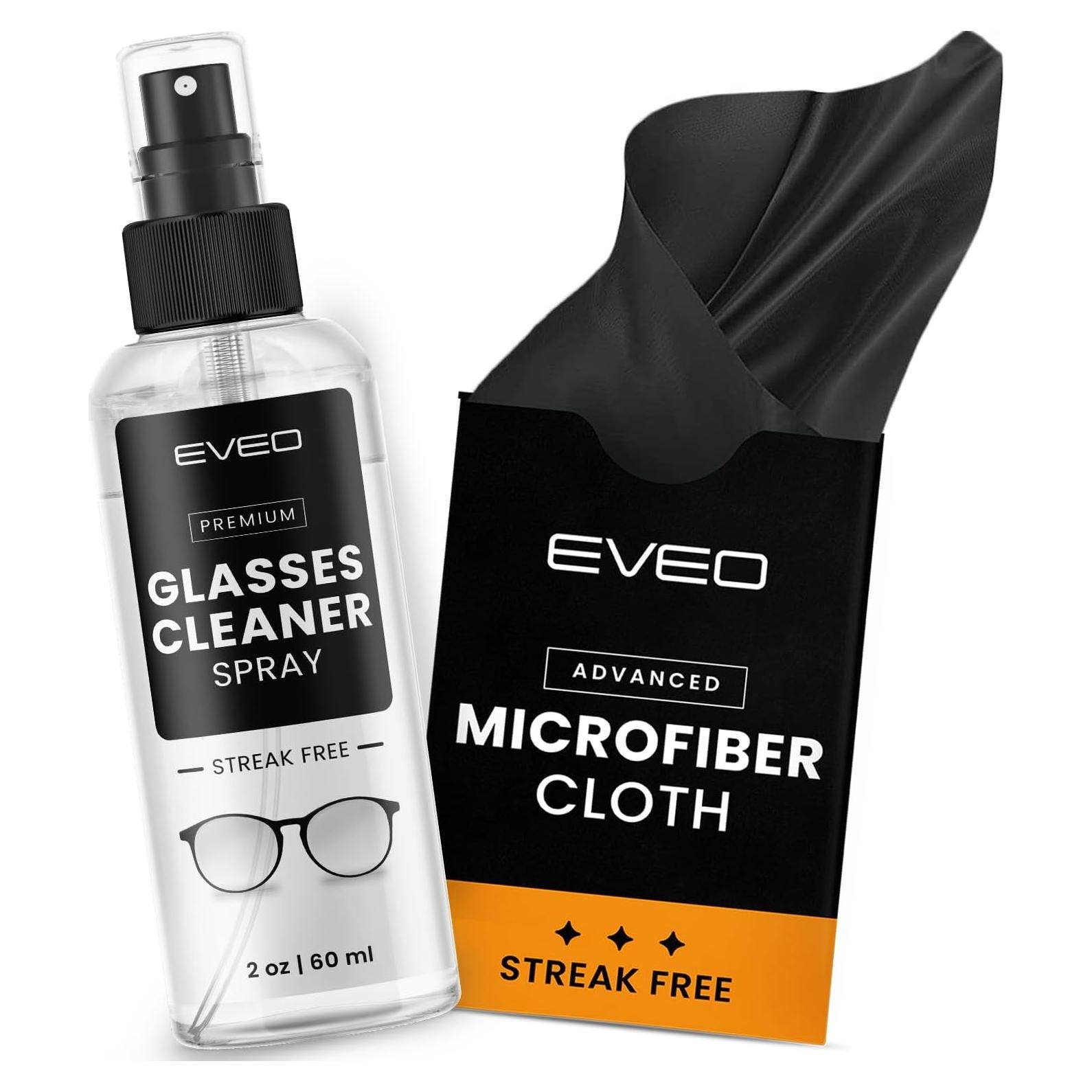 EVEO Limpiador de Gafas Spray 59ml + Paño Microfibra