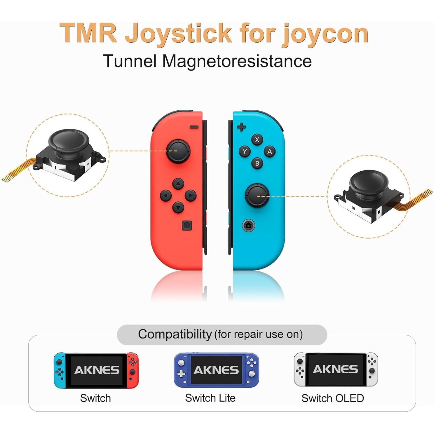 Joystick TMR AKNES para Switch/Switch Lite - Sin Deriva