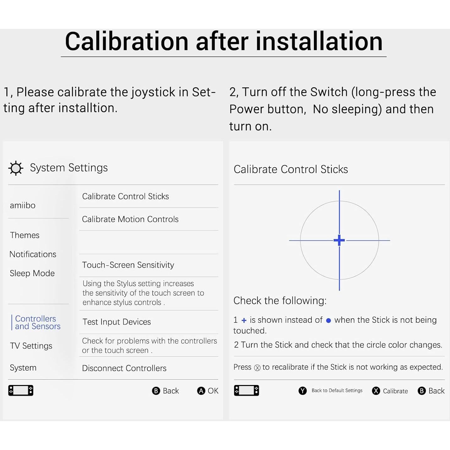Joystick TMR AKNES para Switch/Switch Lite - Sin Deriva