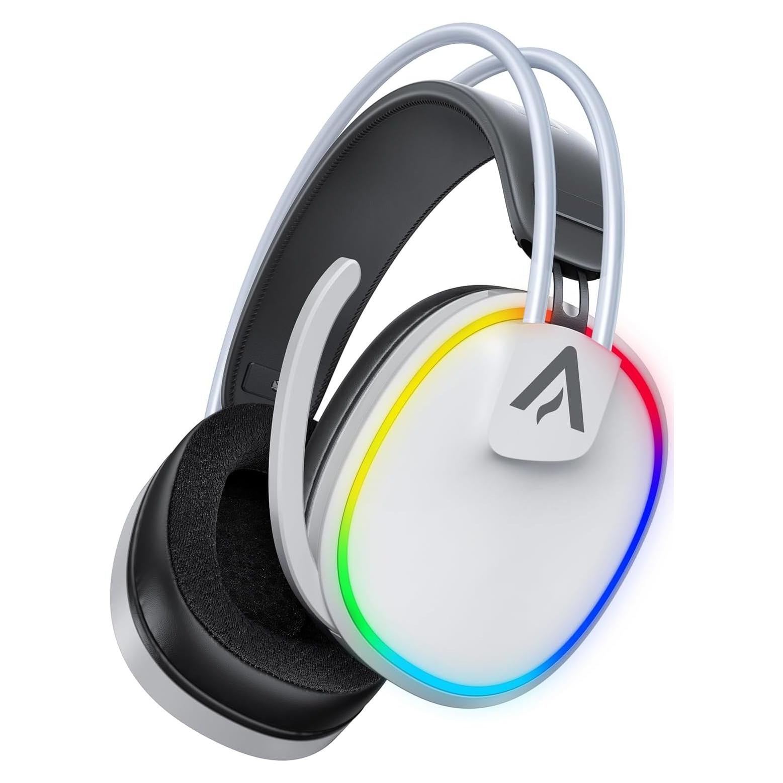 Auriculares Gaming Inalámbricos Bahuun G5000 Pro 40hrs Blanco