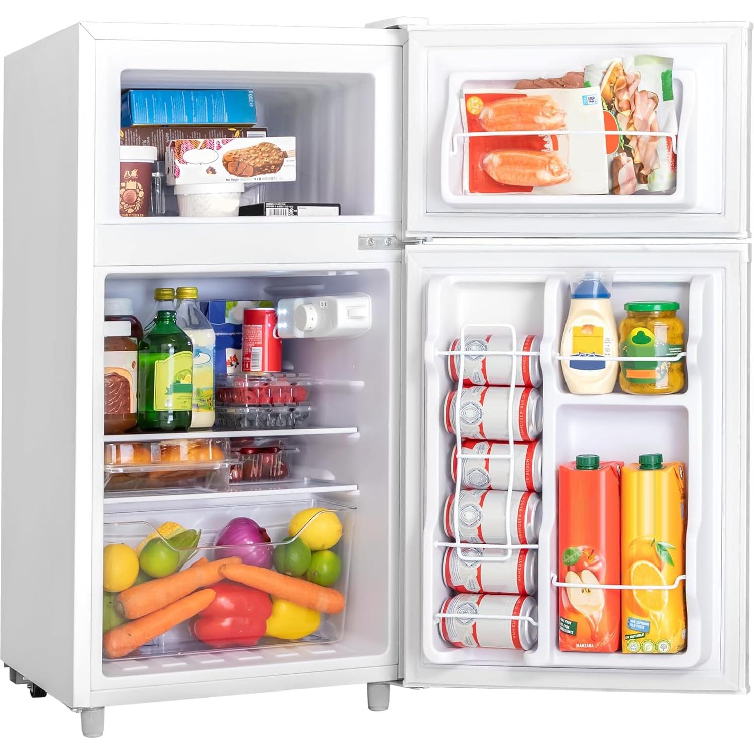 Mini Nevera Manastin 3.55 Pies³ Blanca con Congelador