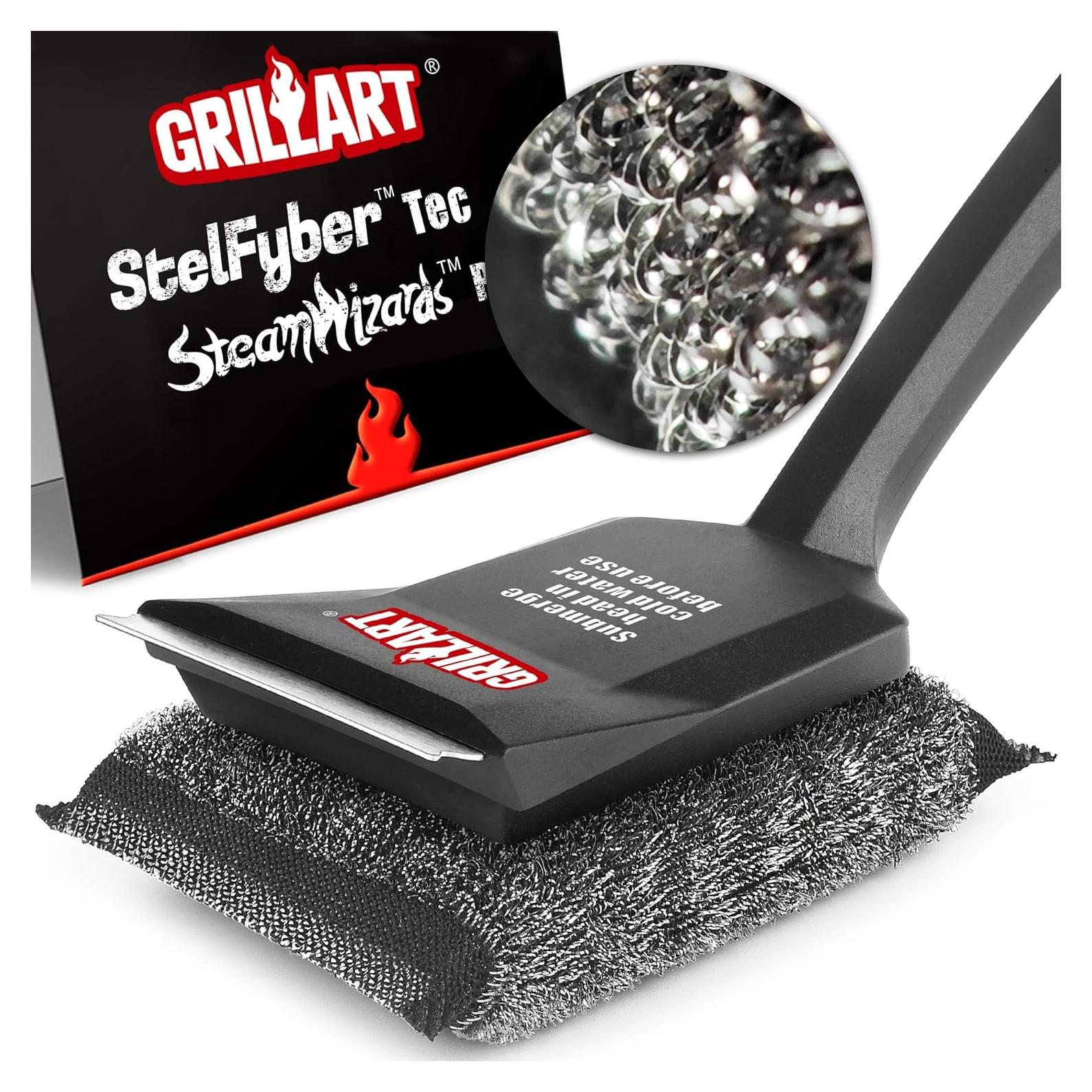 Cepillo para Parrilla GRILLART SteamWizards Sin Cerda