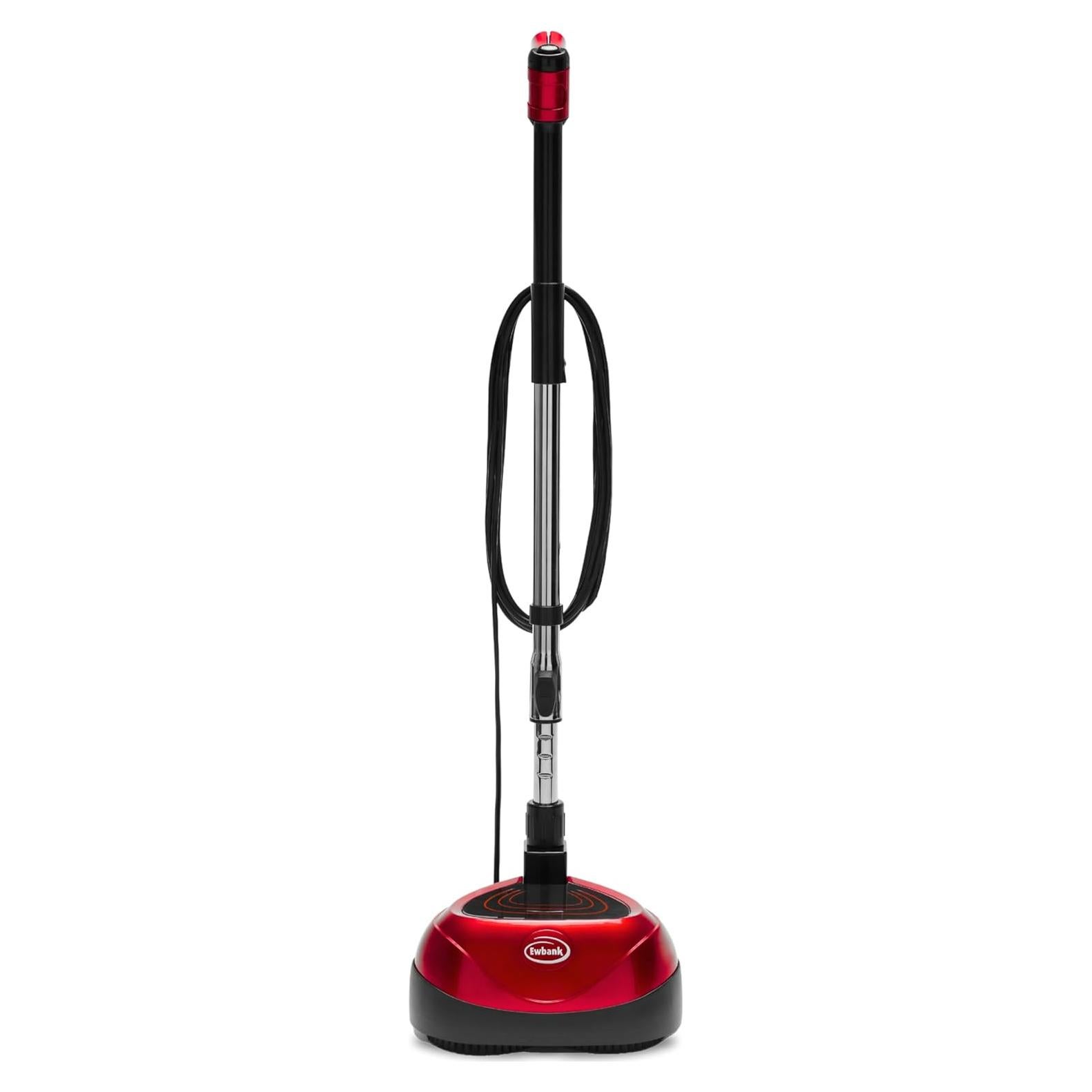 Ewbank EP170 Complete Cleaner, Washer, Scrubber, Scourer, and Polisher, Interchangeable Brushes and Pads Multi-Use Floor Machine, 2200 rpm, Lightweight, Red, 8 Pound