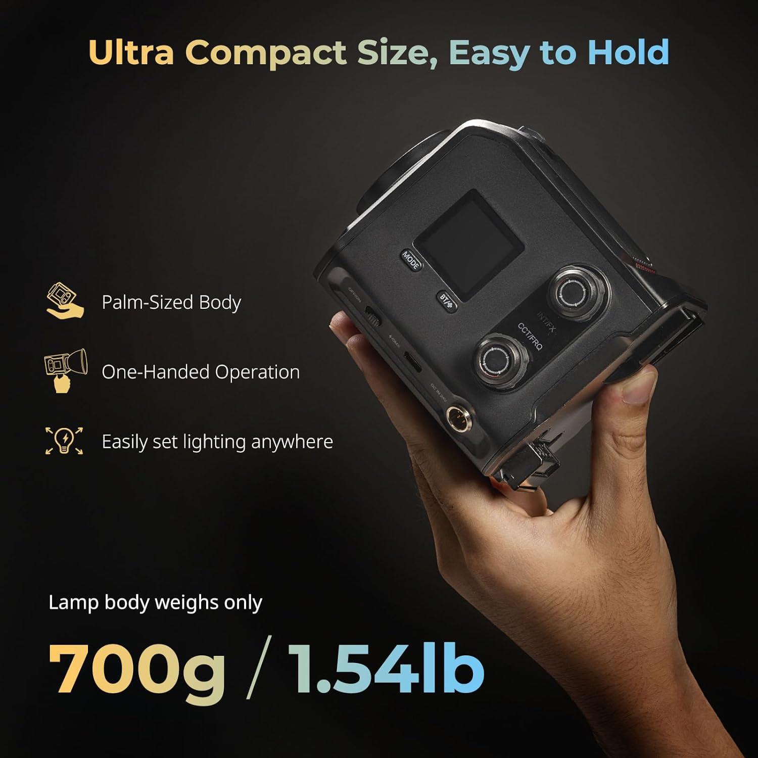 Luz de Video COB SmallRig RC 100B 100W Bi-Color 2700K-6500K