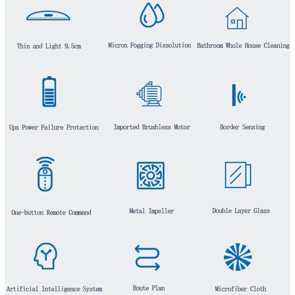 Robot Limpiador de Ventanas Inteligente SHENGSHIYU 80W