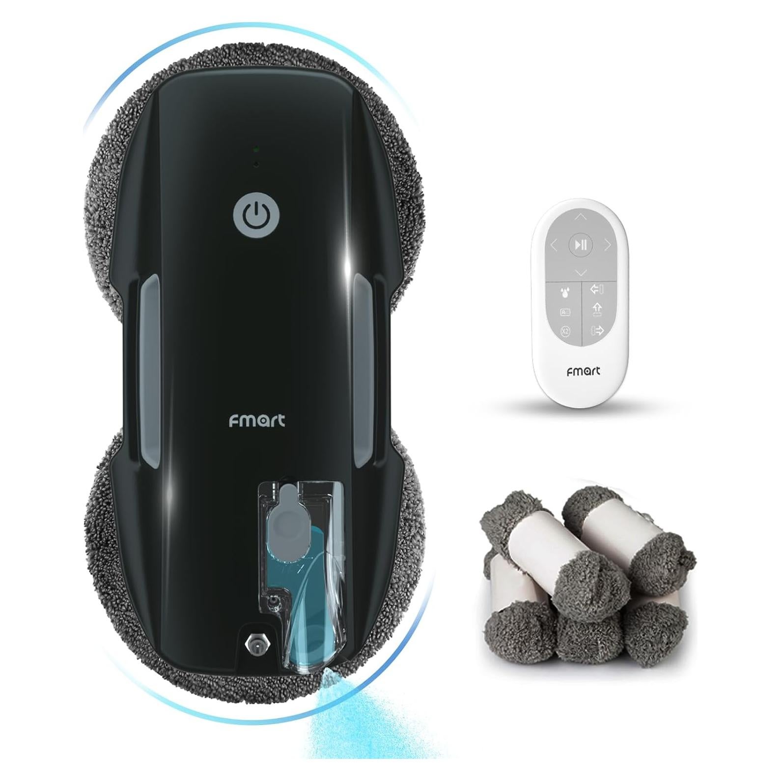 Robot Limpiador de Ventanas FMART T9PRO - 3800PA, Control Remoto