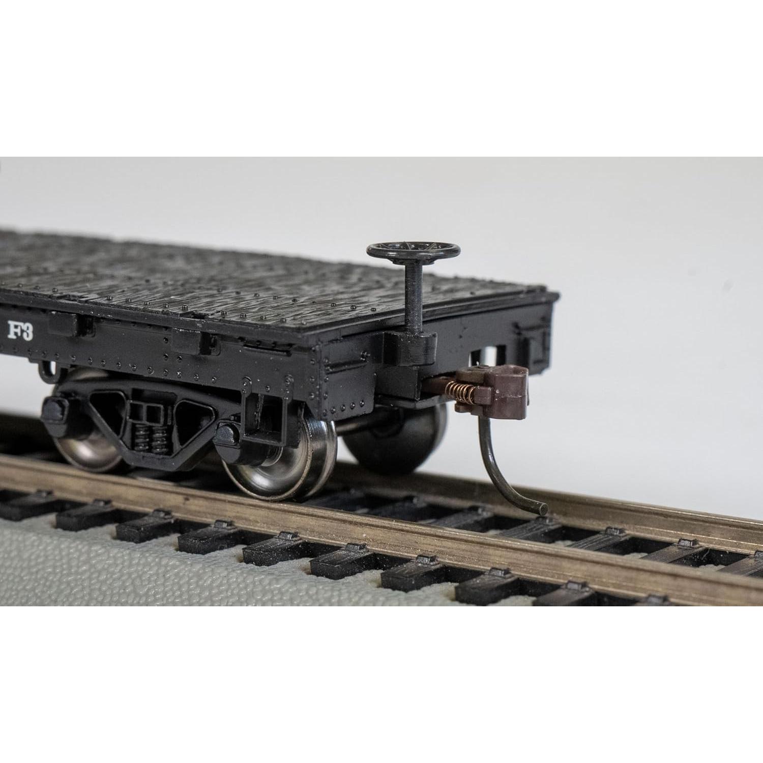 Carro Plano HO Bachmann 52' Norfolk & Western - Ruedas Metal