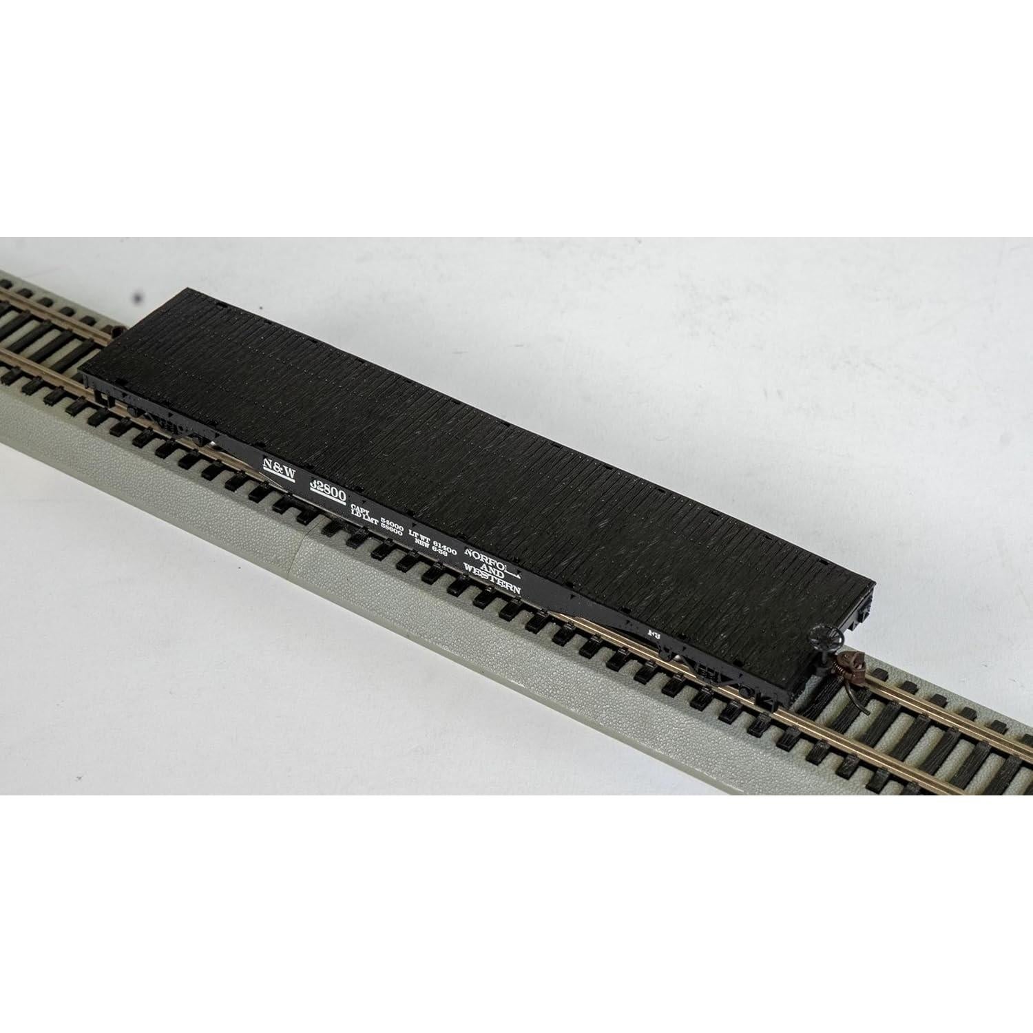 Carro Plano HO Bachmann 52' Norfolk & Western - Ruedas Metal