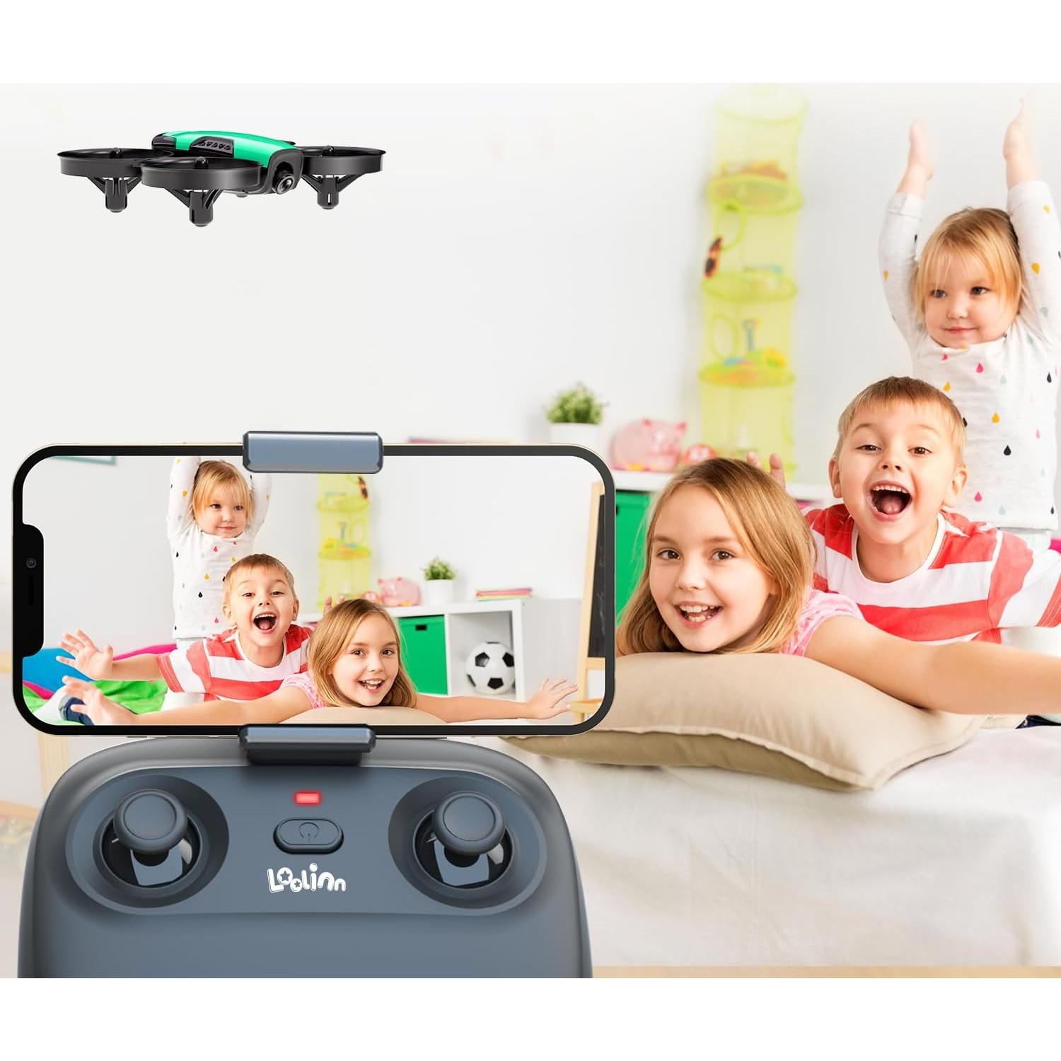 Dron Cuadricóptero Loolinn U61 con Cámara Ajustable para Niños