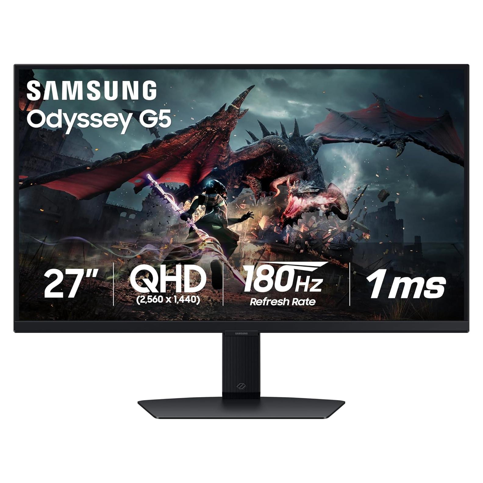Monitor Samsung Odyssey G50D 27" QHD 180Hz 1ms FreeSync