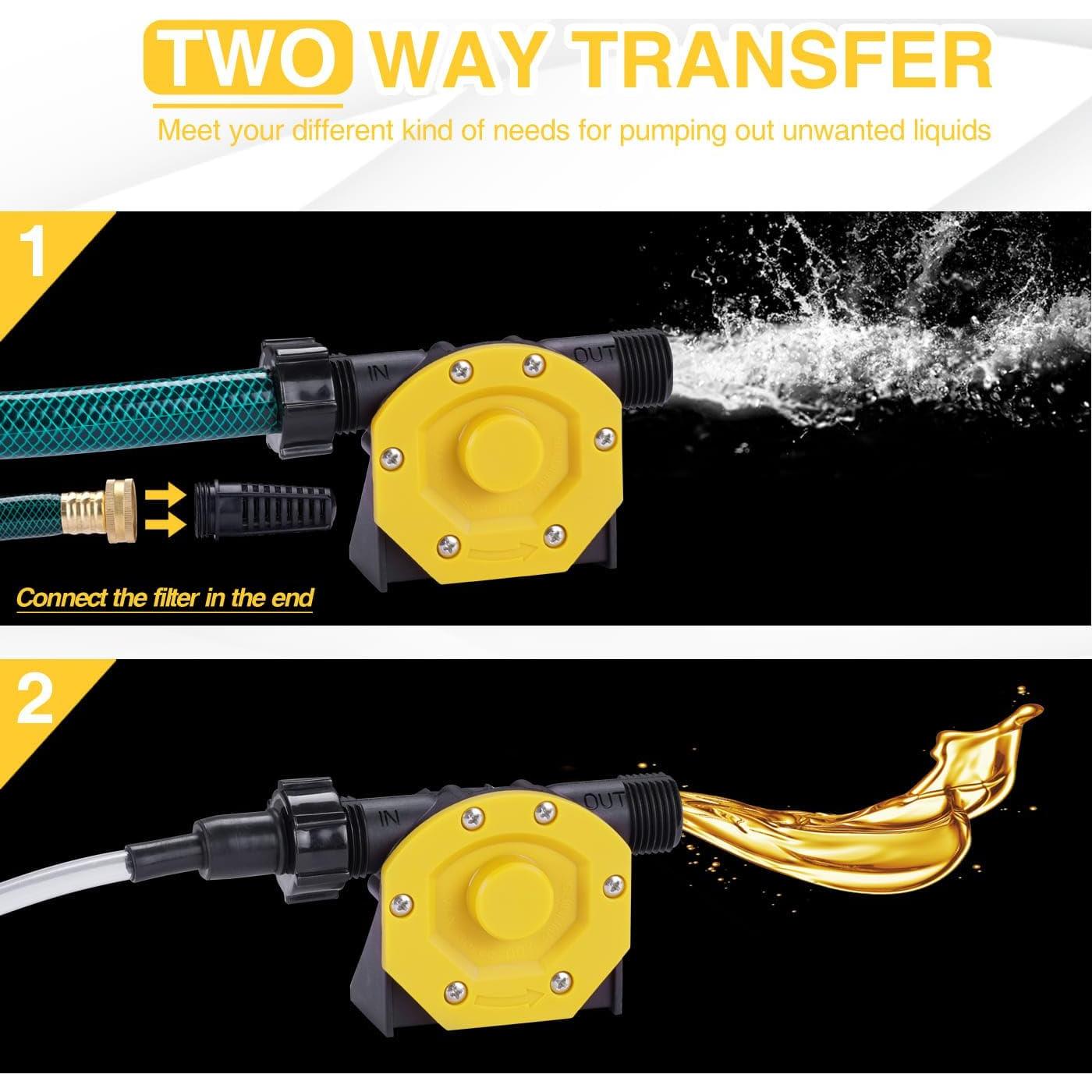 Bomba de Agua Manual TOPWAY para Taladro con Manguera 0.59 kg