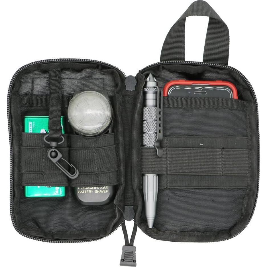 Organizador Táctico LefRight Negro Compacto MOLLE 17x11 cm