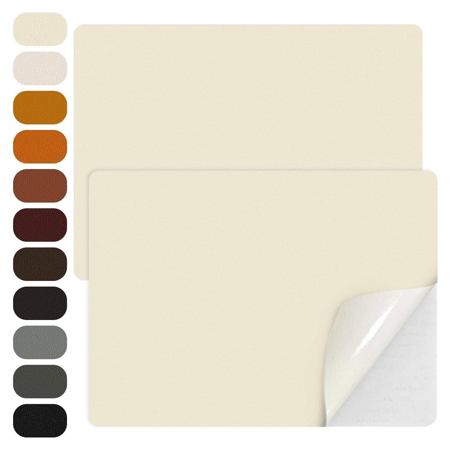 Parches de Reparación de Cuero Wildreeds 2 Pcs 20x28 cm Beige