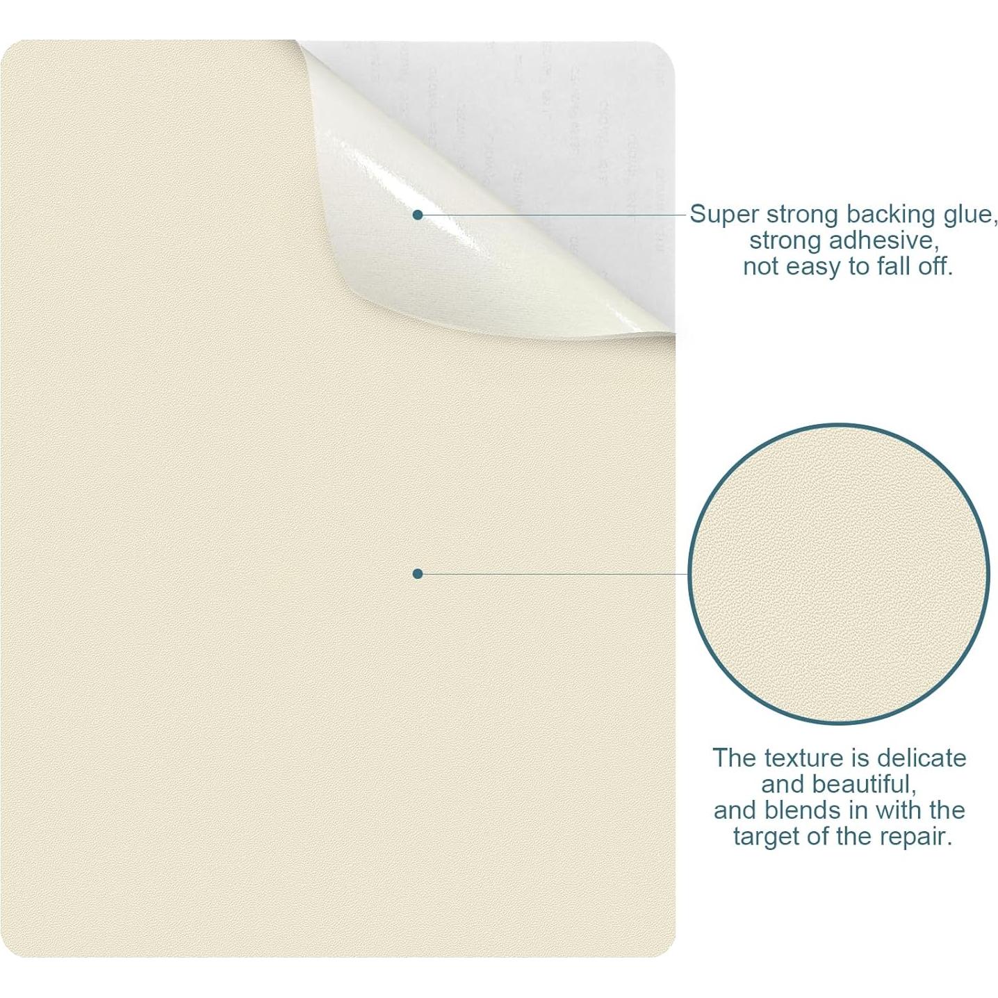 Parches de Reparación de Cuero Wildreeds 2 Pcs 20x28 cm Beige