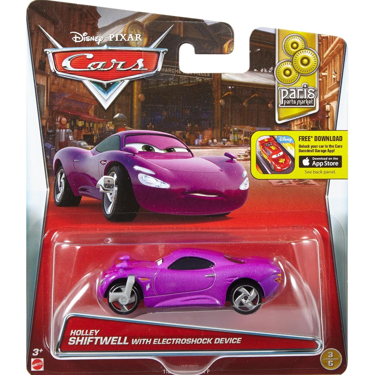 Vehículo de metal fundido Disney Pixar Cars Holley Shiftwell 1:55