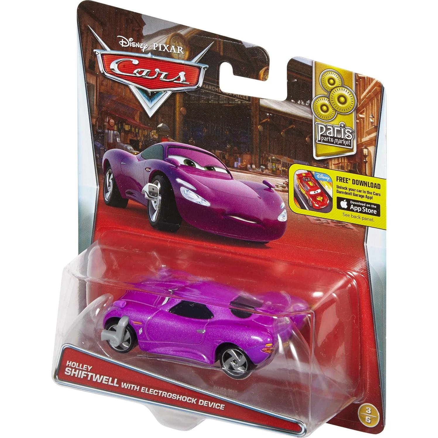 Vehículo de metal fundido Disney Pixar Cars Holley Shiftwell 1:55