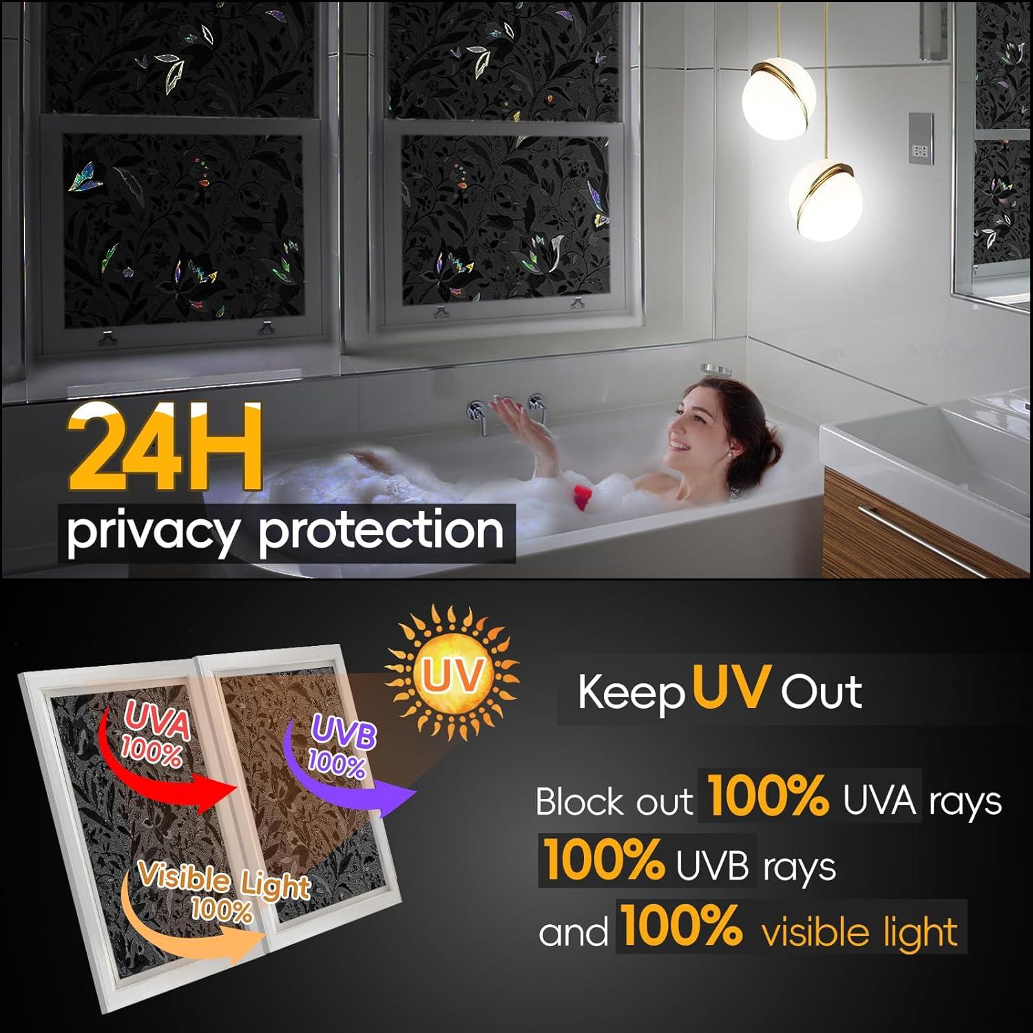 Película Blackout Dwersty 44.45x200 cm Tulipán Decorativa