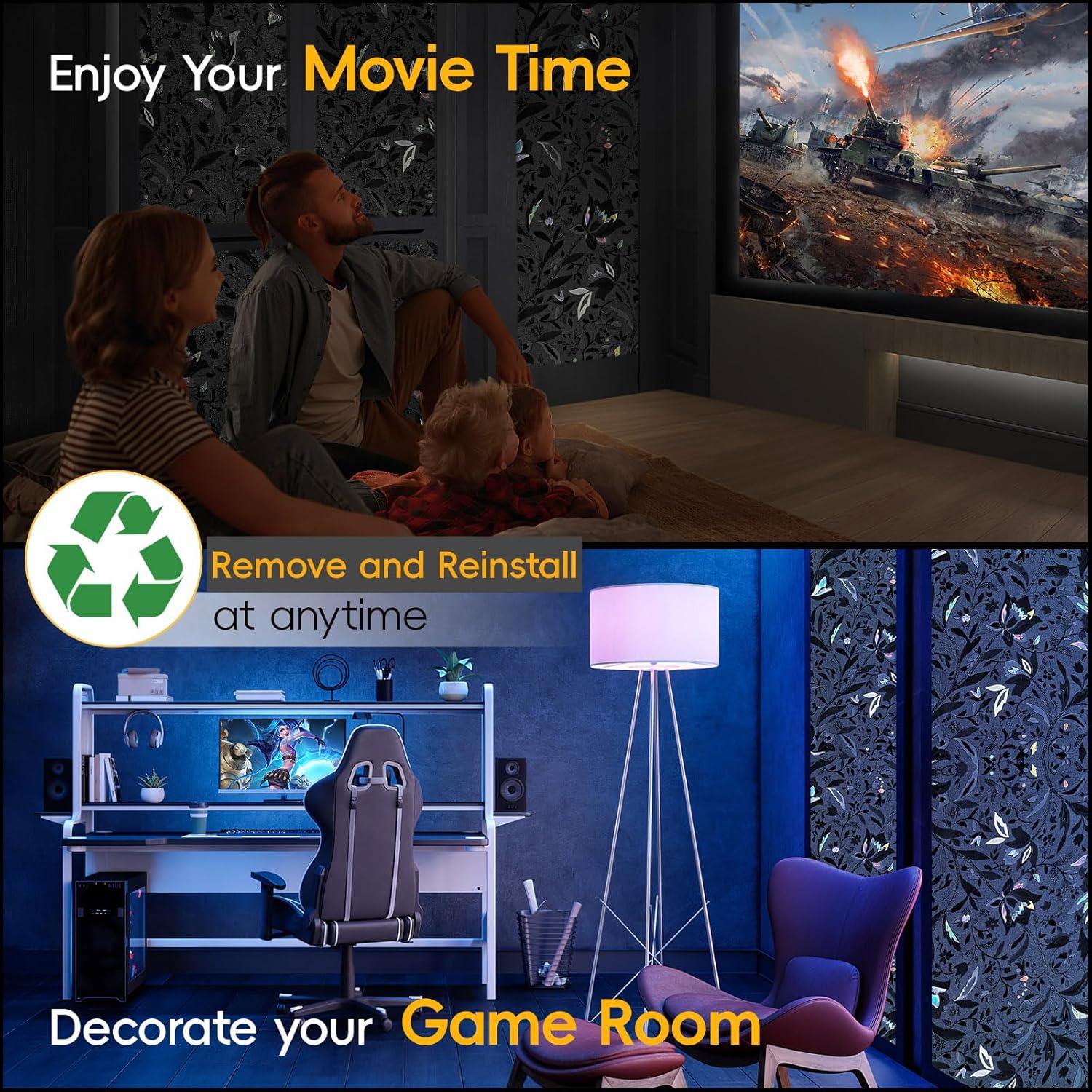 Película Blackout Dwersty 44.45x200 cm Tulipán Decorativa