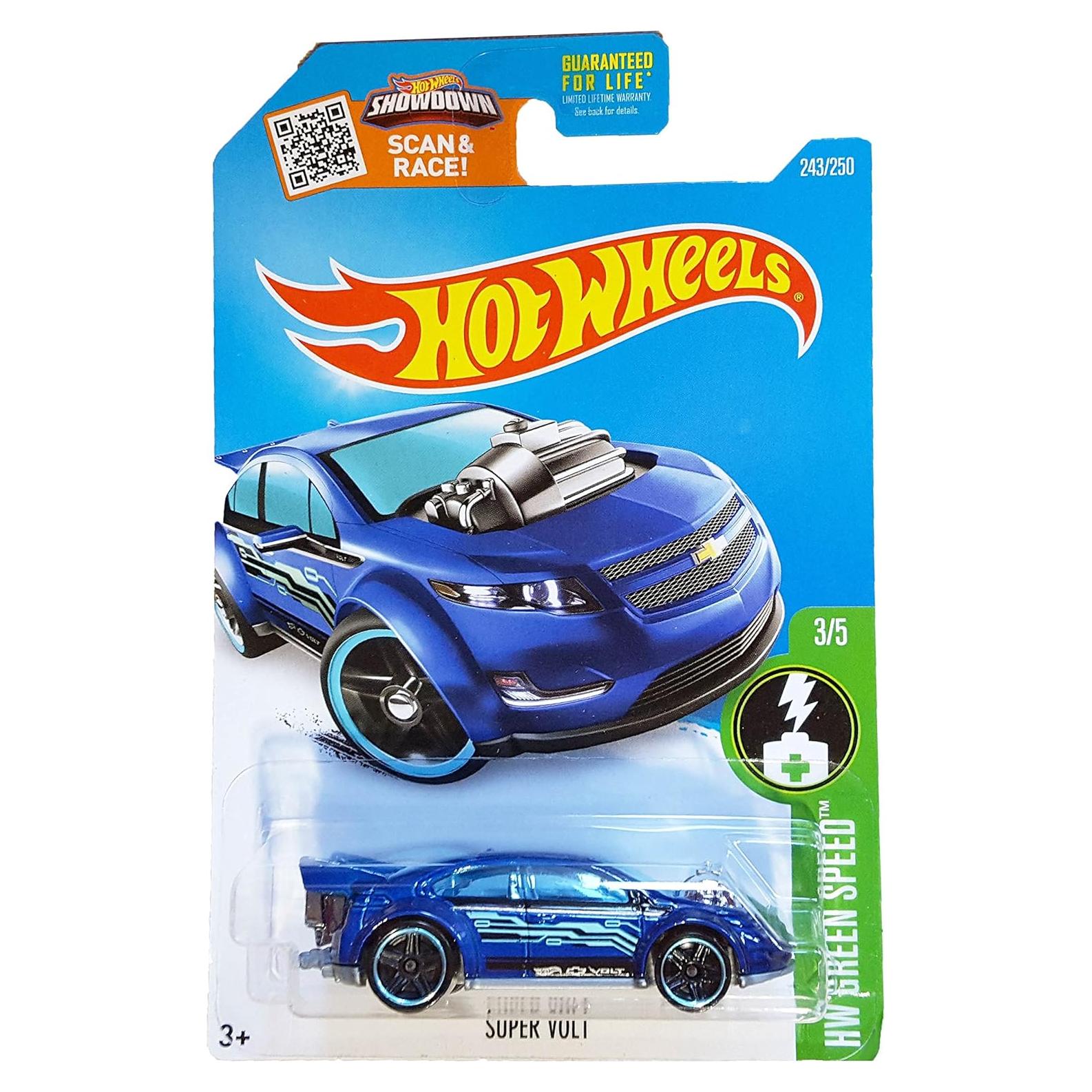 Hot Wheels Super Volt 2016 HW Green Speed 1:64 Azul