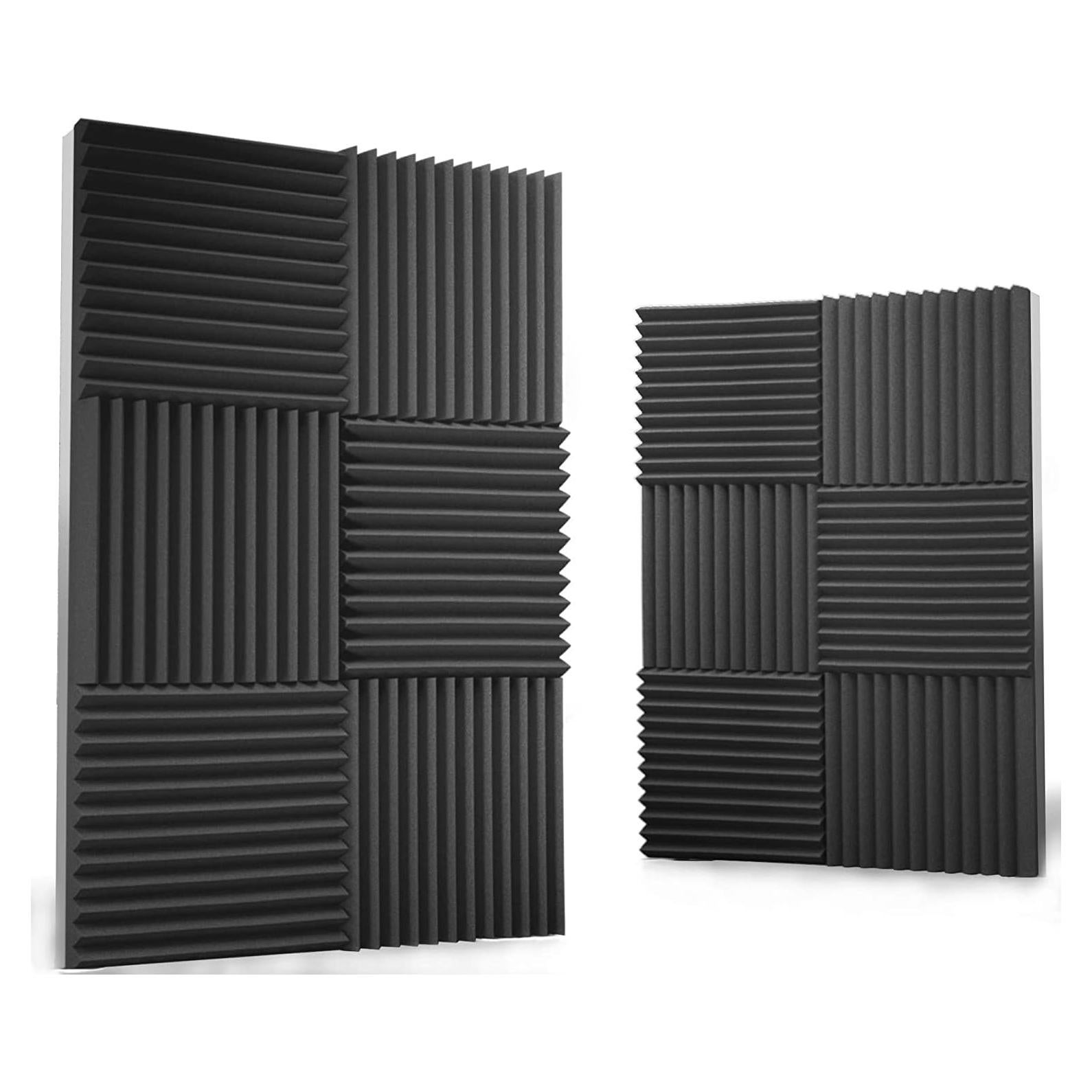 Paquete de 12 Paneles Acústicos Audiosoul 30x30 cm - Espuma Absorbente