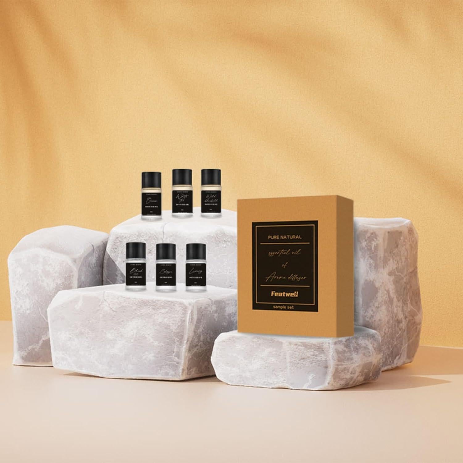 Ambientador de Auto Featwell con 6 Aceites Esenciales 10ml