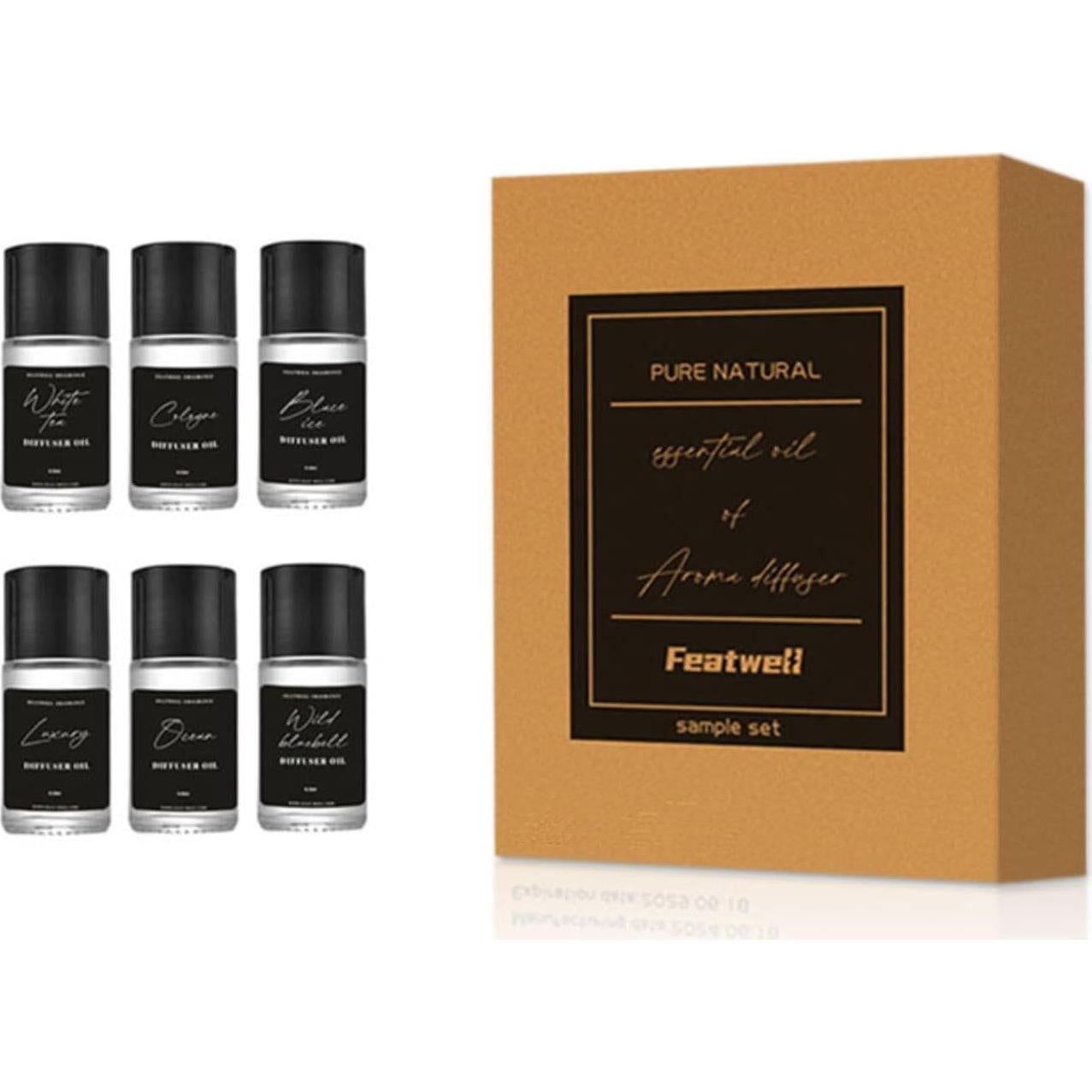Ambientador de Auto Featwell con 6 Aceites Esenciales 10ml