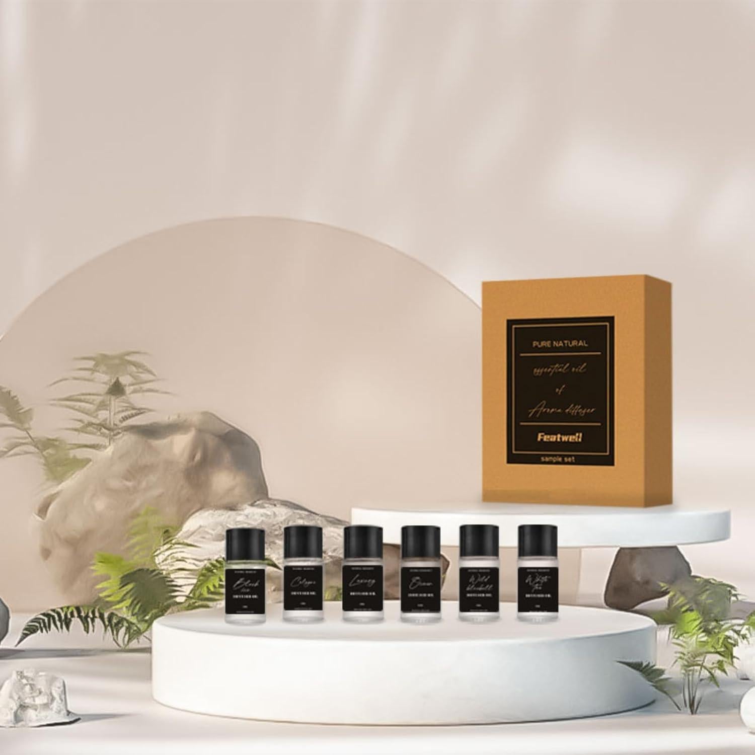 Ambientador de Auto Featwell con 6 Aceites Esenciales 10ml