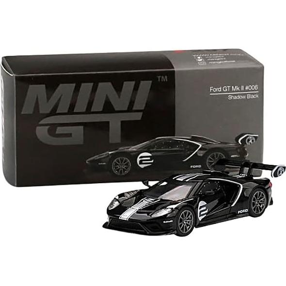 Coche Diecast GT Mk II #2 Negro Sombra 1/64 True Scale