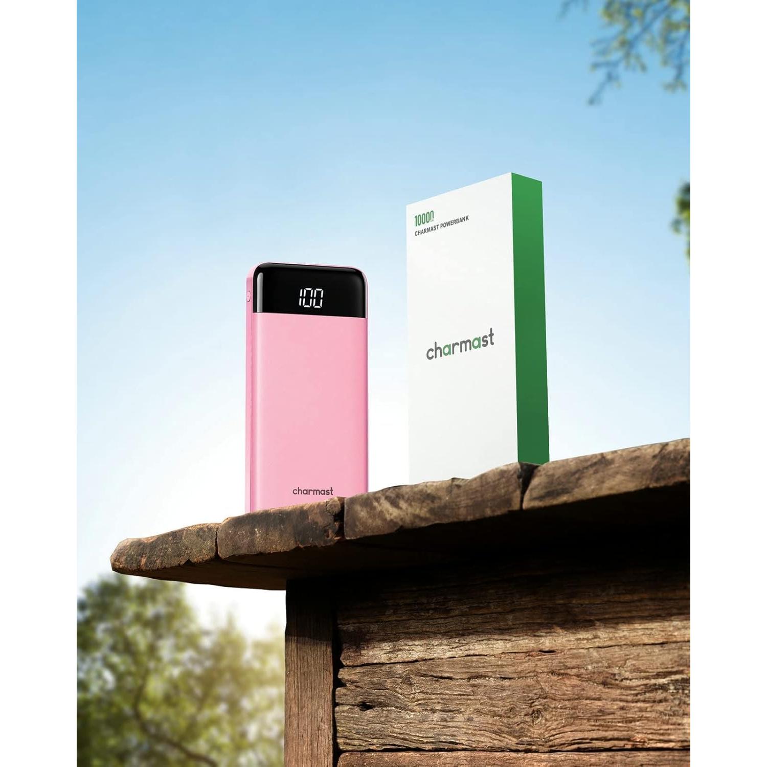 Cargador portátil Charmast 10000mAh con cables incorporados