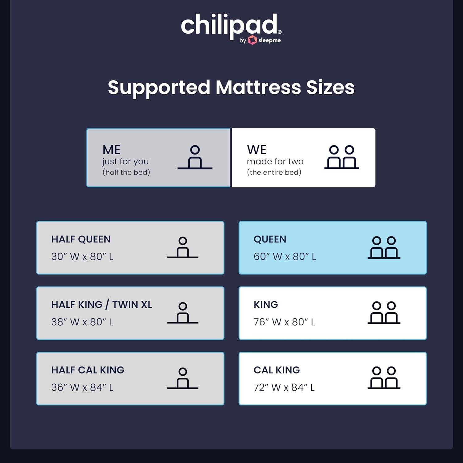 Sistema de Enfriamiento Chilipad Sleepme CP514 Queen Ajustable
