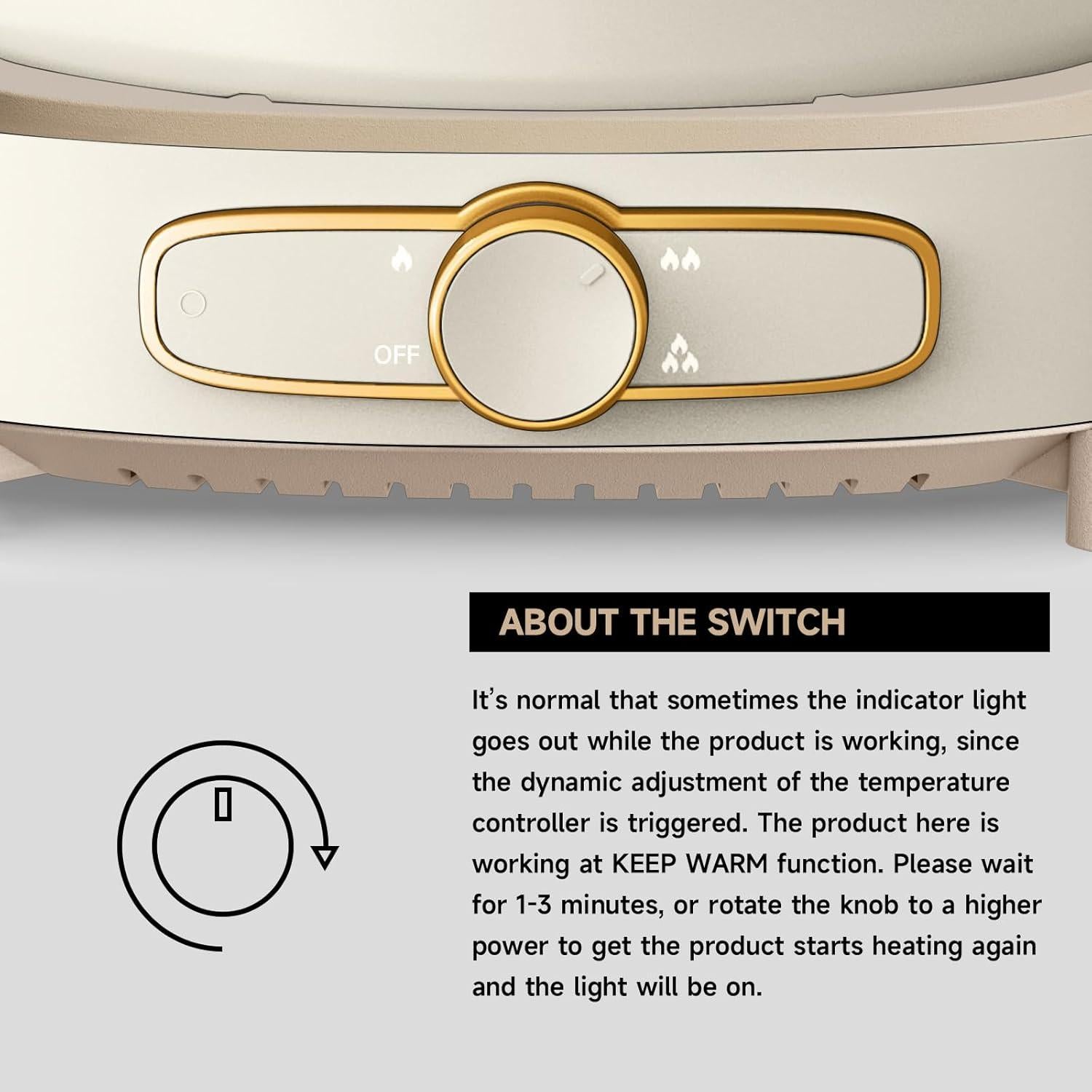 Olla Caliente Eléctrica DEZIN 5L Doble Sabor Antiadherente
