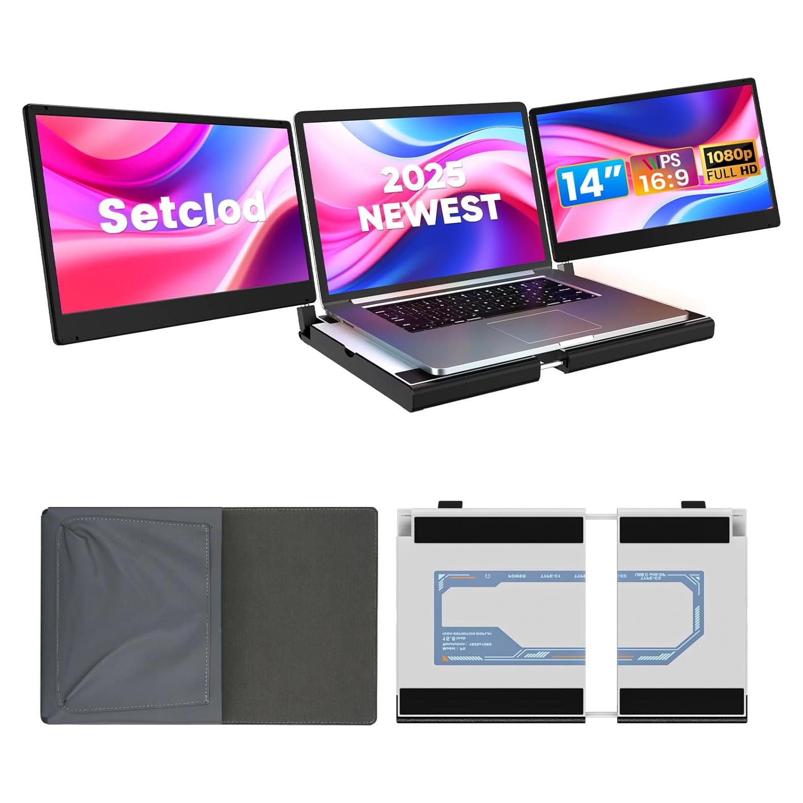 Monitor Extensor Portátil 14" FHD 1080P Setclod para Laptop