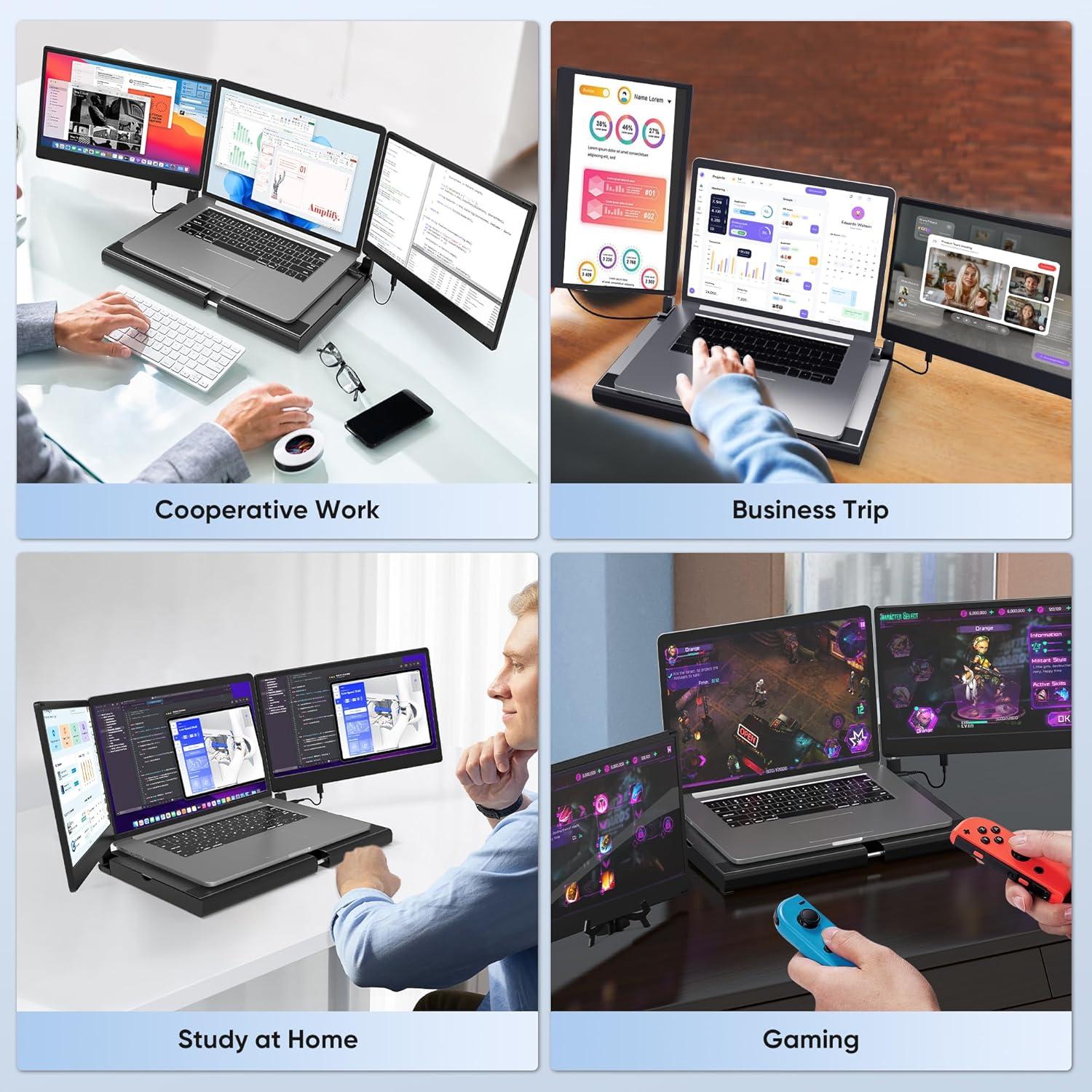 Monitor Extensor Portátil 14" FHD 1080P Setclod para Laptop