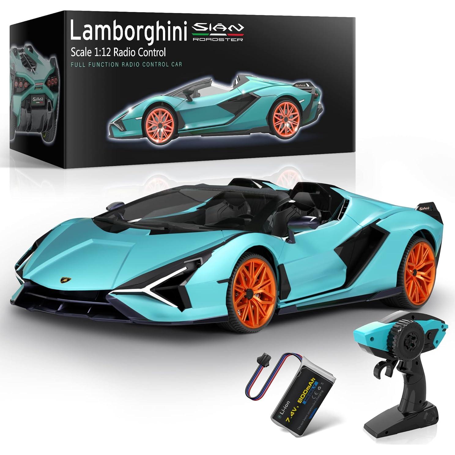 Coche RC MIEBELY Lamborghini Sián Roadster 1:12 12Km/h
