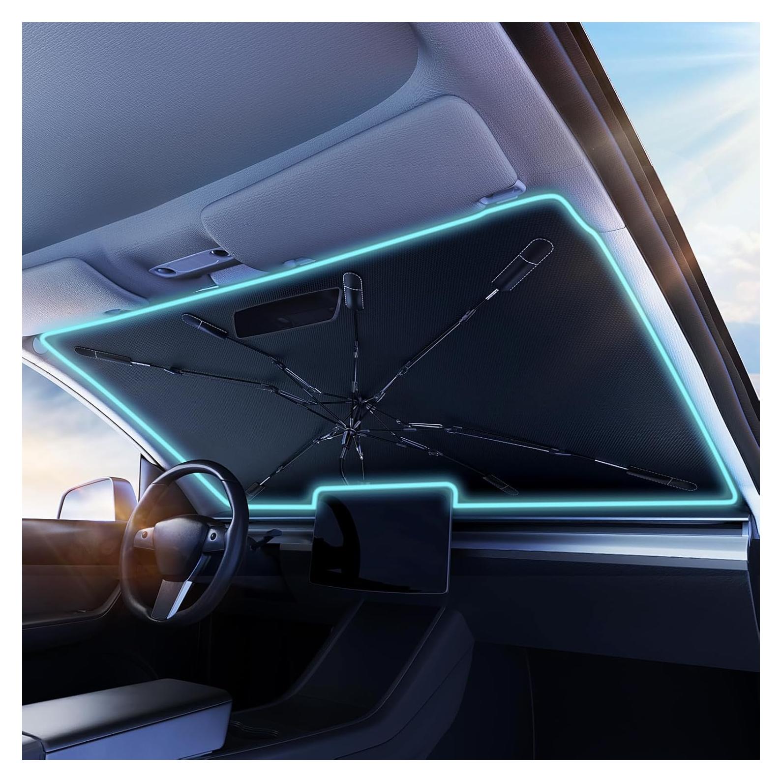 Paraguas Sombreador de Parabrisas Nmoiss Pequeño 132x71 cm